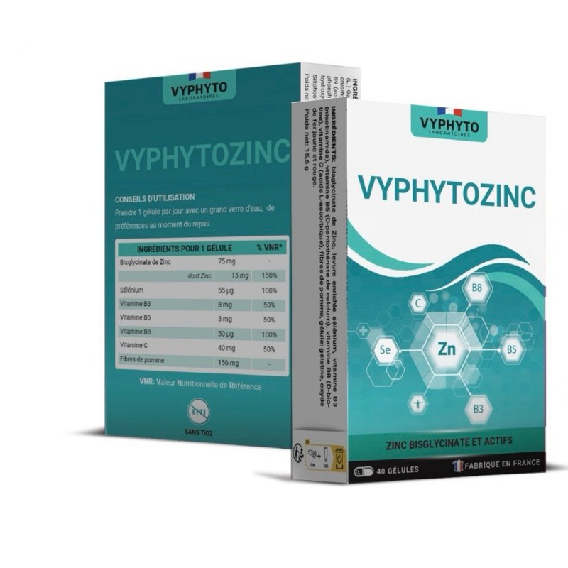VYPHYTOZINC hộp 40 viên Bổ sung kẽm cho cơ thể, hỗ trợ tăng cường sức đề kháng. Hỗ trợ hệ thống miễn dịch khỏe mạnh
