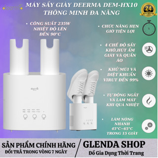 Máy Sấy Giày Deerma Thông Minh Đa Năng, Khử Mùi Khô Nhanh Diệt Khuẩn Bằng Tia UV , 4 Chế Độ Sấy, Có Hẹn Giờ