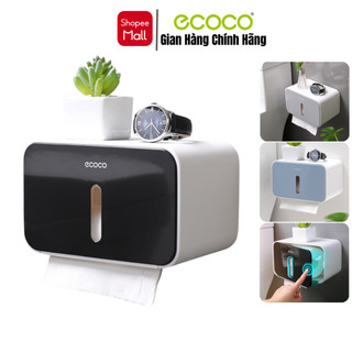 Hộp đựng giấy dán tường ecoco e1903 cao cấp ,hộp giấy nhà vệ sinh chống thấm nước ,nhựa abs