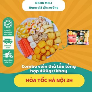 Combo viên thả lẩu 400g ngon meli giao hàng hỏa tốc tại hà nội