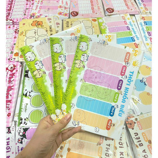 Combo 3 tờ thời khoá biểu cute