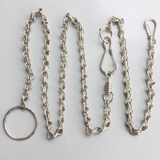 xích gấp 4 size INOX xích chó mèo thú cưng kèm đuôi vòng cổ