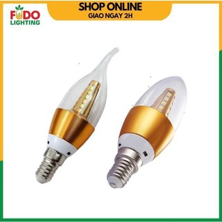 Bóng đèn led ớt 5W đuôi E14 ánh sáng trắng vàng gắn đèn chùm trang trí