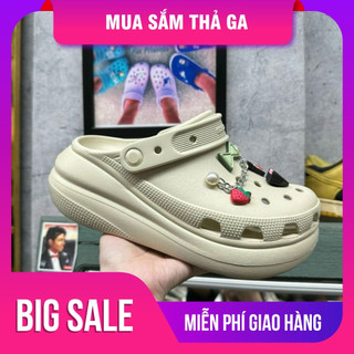 Dép Đế độn Croc crush Bone