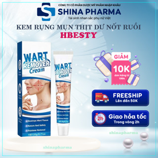 Kem Mụn Thịt Dư, Mụn Cóc  Hbesty Wart Remover Cream - Kem Bật Gốc Cồi Mụn, Rụng Mụn Thịt Dư, Không Đau Ngứa, An Toà
