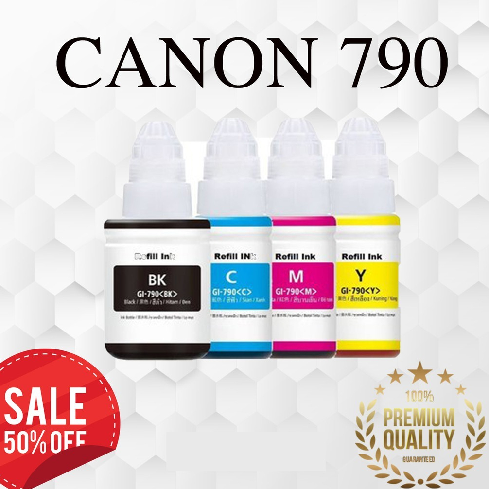 Mực Refill Gl-790 YCMBK hàng nhập màu và đen máy Canon G1000,G1010,G2000,G2010,G3000,G3010 khách tự chon màu