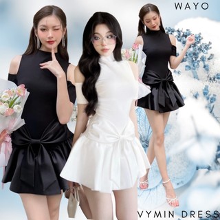 [Vymin Dress] Đầm WAYO thiết kế phối nơ dự tiệc xinh đẹp sang trọng