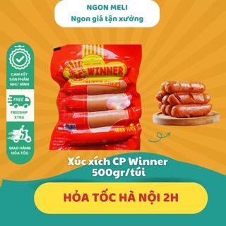 Xúc xích cp winner chiên nướng, thả lẩu 500g ngon meli giao hàng hỏa tốc tại hà nội