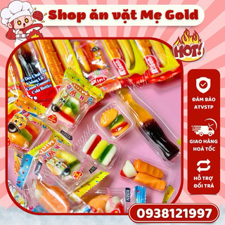 Kẹo dẻo Risen hình hotdog, sandwich, coca,…, kẹo gummy Risen cute