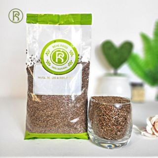 Combo] 5 túi 1kg hạt lanh real food nhập khẩu hỗ trợ tim mạch, làm bánh cho bữa sáng, & nấu ăn
