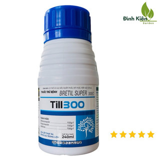 Bretil super 300e . trừ bệnh lem lép hạt lúa, đốm lá, rỉ sắt, thán thư, nấm hồng
