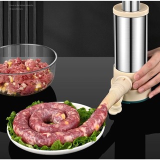 Dụng cụ nhồi làm xúc xích,lạp xưởng, máy dồn nhồi làm xúc xích tại nhà, đồ nhồi bơm làm dồi bằng tay bằng inox 304