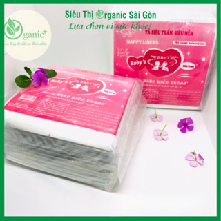 Tấm lót sơ sinh, 100 miếng lót phân xu baby Hiền Trang chính hãng siêu tiện lợi