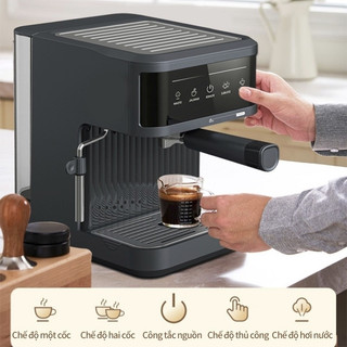 Máy Pha Cà Phê Tự Động Siêu Ngon Espress Tạo Bọt Sữa Cho Gia Đình Văn Phòng Công Sở - Máy Pha Coffee Cappuccino Latte