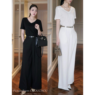 Set áo cổ v quần tây chouchou