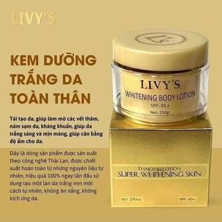 Kem body Livy vàng Thái Lan trắng da hộp 250gram