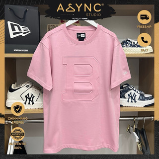 (Auth) Áo Thun New Era x MLB Boston In Dập Nổi Màu Hồng | CODE: 14187350 - Async Studio