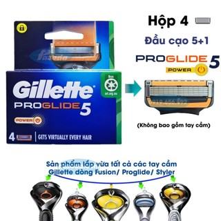 Hộp 4 lưỡi dao cạo râu Gillette Proglide5 Power