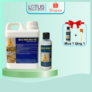 Keo phủ bóng dát vàng gốc nước