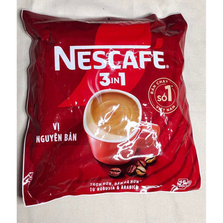 Cà phê sữa hòa tan NesCafé 3 in 1 đậm đà hài hòa, bịch 782g gồm 46 gói
