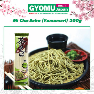 Mì Soba trà xanh, Mỳ Cha-Soba Yamamori 200g - Hàng nội địa Nhật Bản - Gyomu Japan