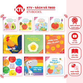 Sách ehon song ngữ anh việt cho bé 0-3 tuổi bộ 10 cuốn tặng kèm file nghe đọc