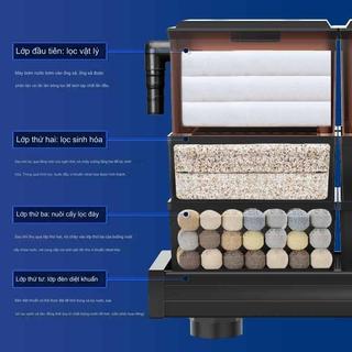 Lọc dàn mưa tràn trên 3 tầng cao cấp - khay lọc nước bể cá