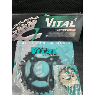 Nhông sên dĩa Vital 10ly các dòng xe suzuki viva /viva Fi/smash/Revo/Axelo 125 chính hãng Thương Hiệu VITAL