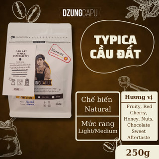 Cà phê Typica Cầu Đất - sơ chế Natural - gói 250g - DzungCapu Specialty Coffee