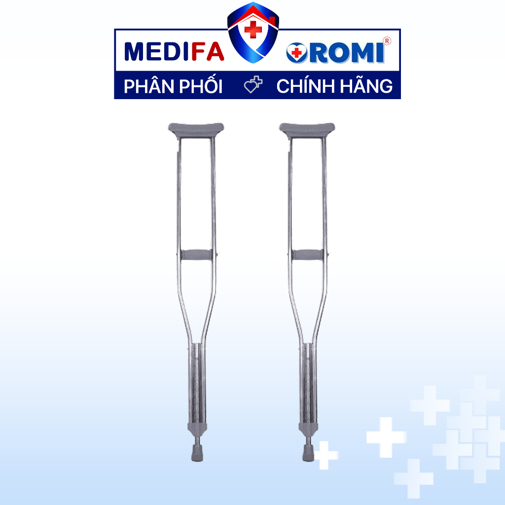  Nạng Chống Nách Inox Oromi C11 Chắc Chắn Có Thể Điều Chỉnh Được Độ Cao 115-135cm 