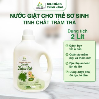 Nước Giặt Hữu Cơ Tràm Trà MALOBY An Toàn Dịu Nhẹ Lành Tính Cho Làn Da Nhạy Cảm Của Bé 2L