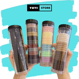 Set 20 chiếc chun buộc tóc, chun buộc tóc nhiều màu sắc, phụ kiện tóc đa dạng