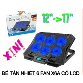 Đế tản nhiệt 6 fan vsp cooler n22/ x6b - quạt tản nhiệt laptop