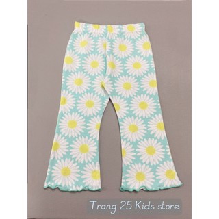 Quần legging ống loe xuông họa tiết co giãn cho bé gái, quần thun dài cotton bản mềm 10-40kg - Trang 25 Kids store