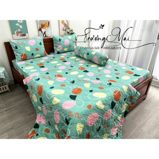 Chăn ga 100% coton Việt Nam 5 món có in logo trực tiếp trên vải