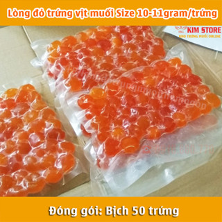  50 Lòng đỏ trứng vịt muối Size 10-11gram trứng 
