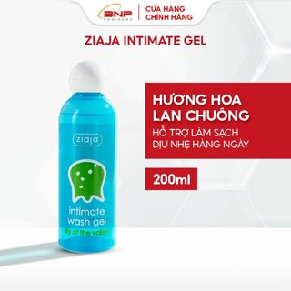 Dung dịch vệ sinh phụ nữ Intimate Ziaja Hoa Lan Chuông thơm mát dịu nhẹ, cân bằng pH tự nhiên, dưỡng ẩm sâu 200ml