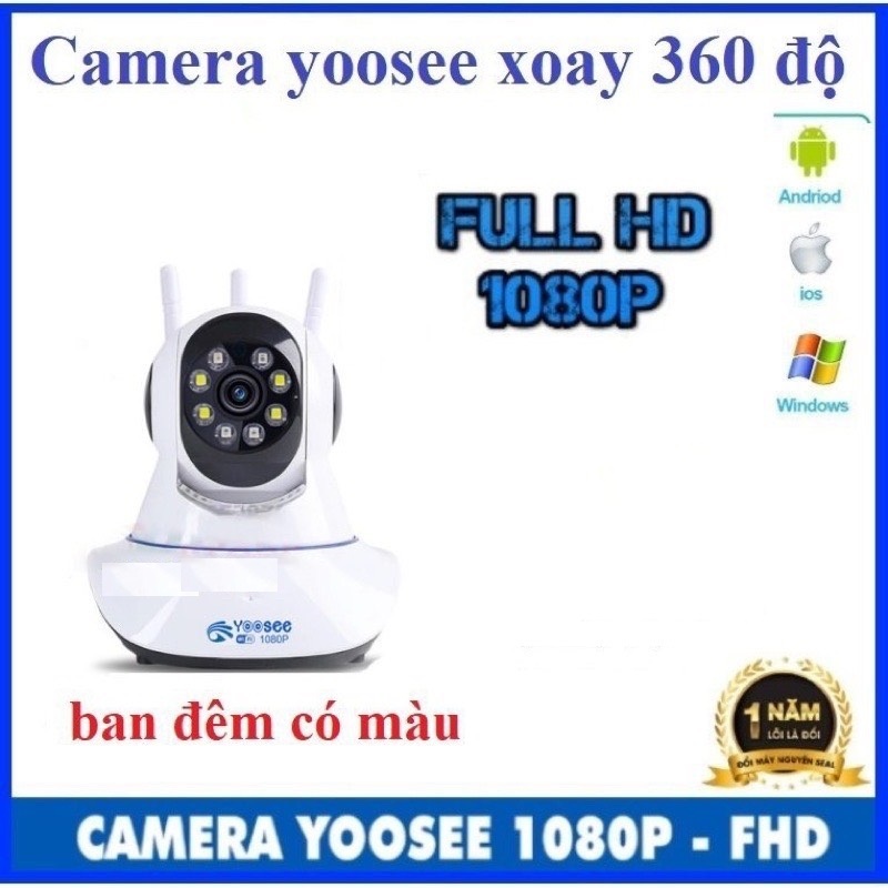 camera yoosee 3 râu 2.0 ban đêm có màu