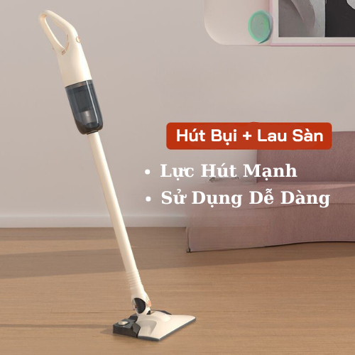 Máy Hút Bụi Không Dây Đa Năng, Máy Hút Bụi Vừa Hút Vừa Lau SànHút Siêu Mạnh 12000Pa X579