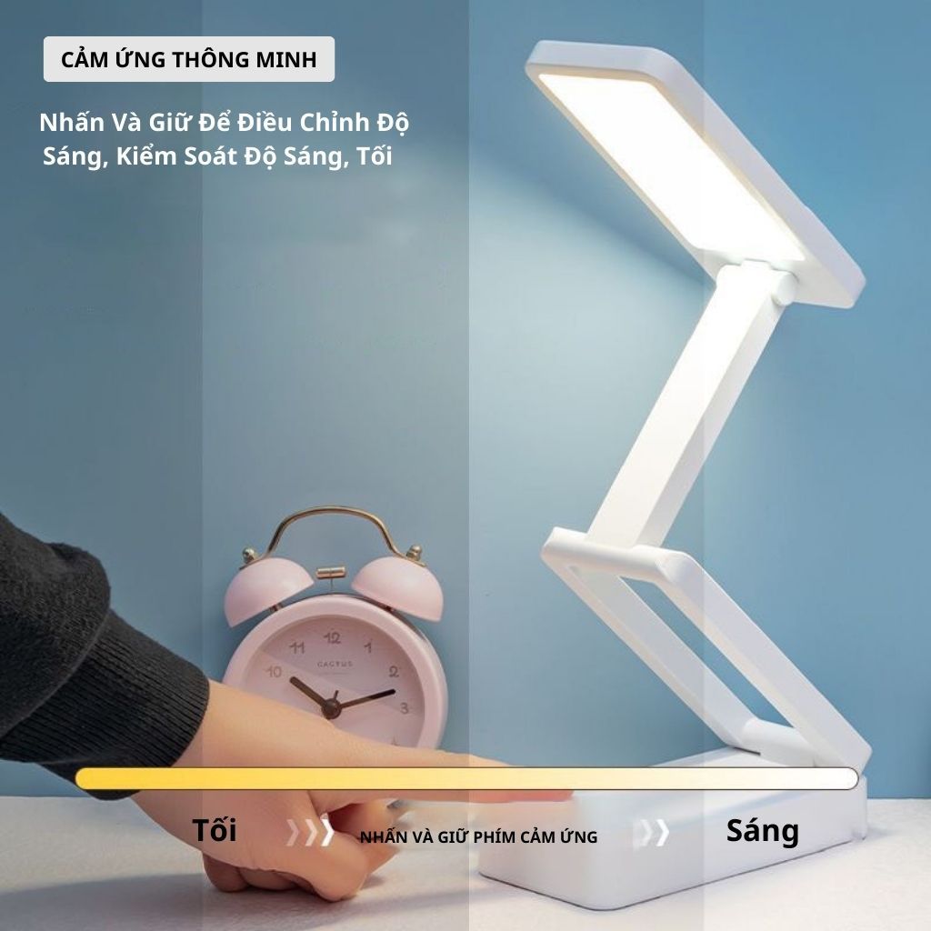 Đèn học để bàn đọc sách bàn làm việc tích điện bảo vệ mắt, đèn led bàn học 3 màu ánh sáng bảo vệ mắt đa năng | BigBuy360 - bigbuy360.vn