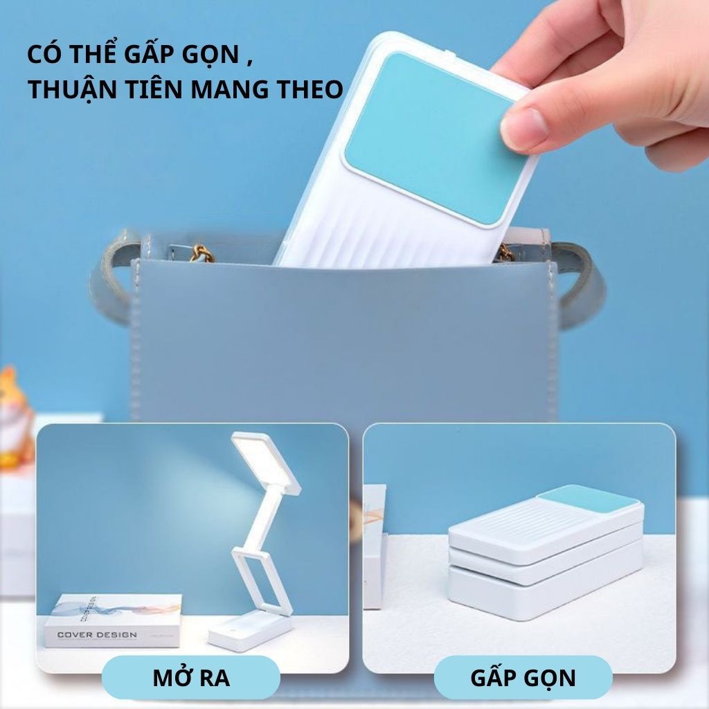 Đèn học để bàn đọc sách bàn làm việc tích điện bảo vệ mắt, đèn led bàn học 3 màu ánh sáng bảo vệ mắt đa năng | BigBuy360 - bigbuy360.vn