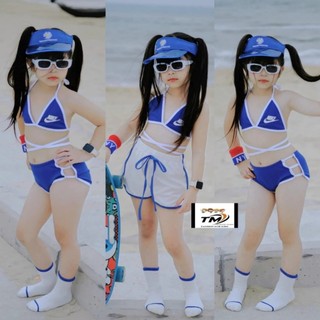 Set bơi bikini nike 3 chi tiết cho bé gái siêu đáng yêu 10-35kg