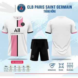 Bộ đồ đá banh CLB Paris Trắng Hồng