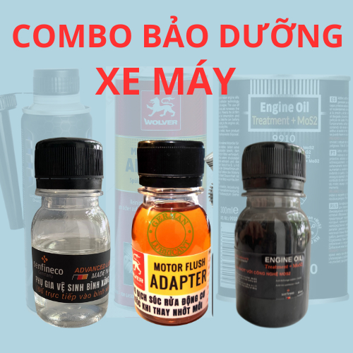 Combo bảo dưỡng định kì cho xe máy Senfineco/Wolver 50ml