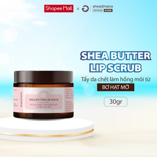 Tẩy tế bào chết môi làm hồng và dưỡng ẩm từ bơ hạt mỡ SheaGhana Shea Butter Lip Scrub 30gr
