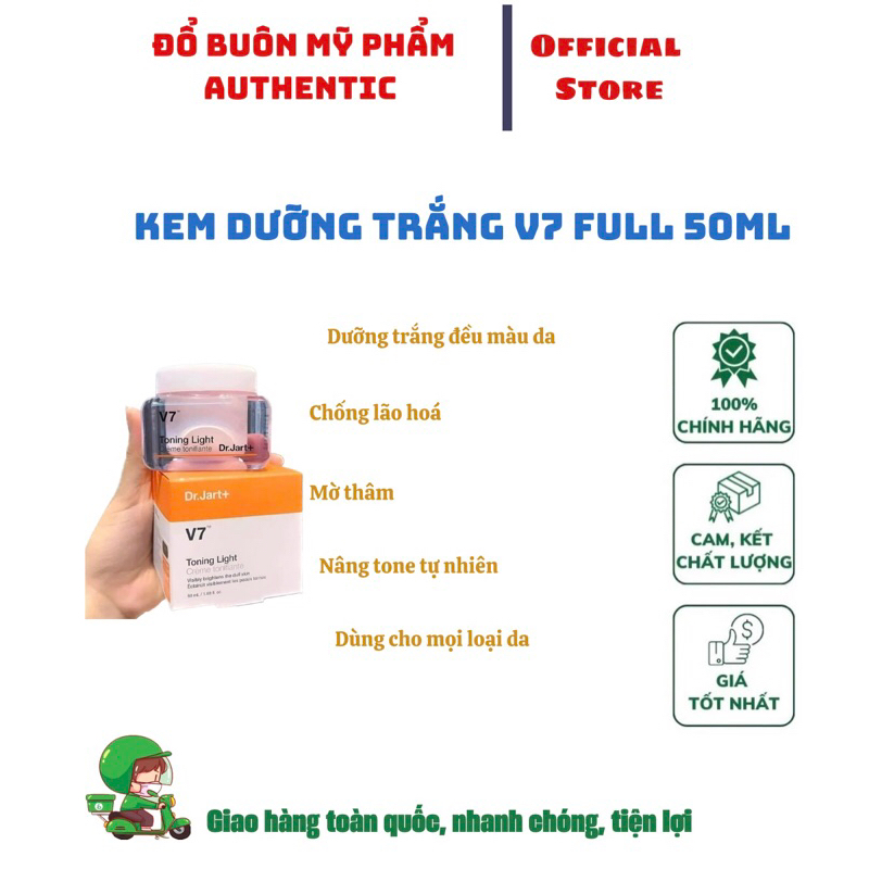 [Chính Hãng] Kem V7 Toning Light Full Size 50ml Mẫu Mới