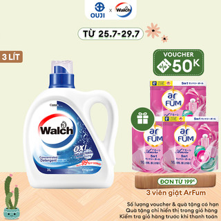Chai nước giặt kháng khuẩn, khử mùi Walch 3L