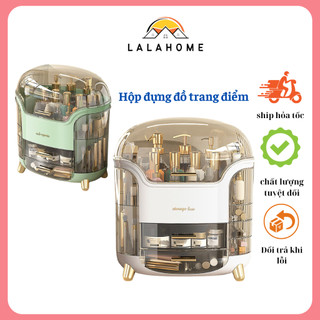 Kệ đựng mỹ phẩm 3 tầng sang trọng để bàn, Tủ đựng đồ trang điểm mini cao cấp, Khay đựng đồ trang sức mỹ phẩm
