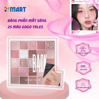 Bảng phấn mắt 25 màu nhũ bắt sáng GoGo Tales Crystal Color Charming Eyes.