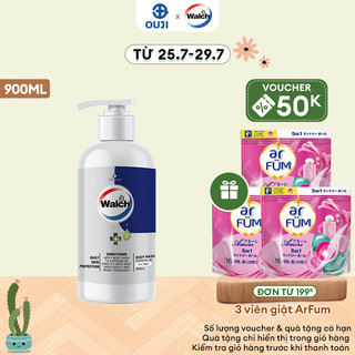 Sữa tắm tinh dầu Walch tiêu diệt vi khuẩn, dưỡng ẩm mềm mịn, tái tạo làn da (900ml)